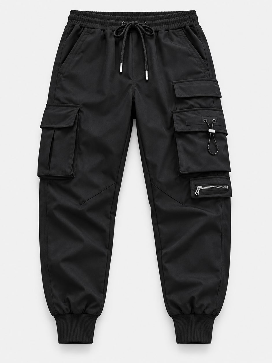 Multi-Pocket Cargo Joggers