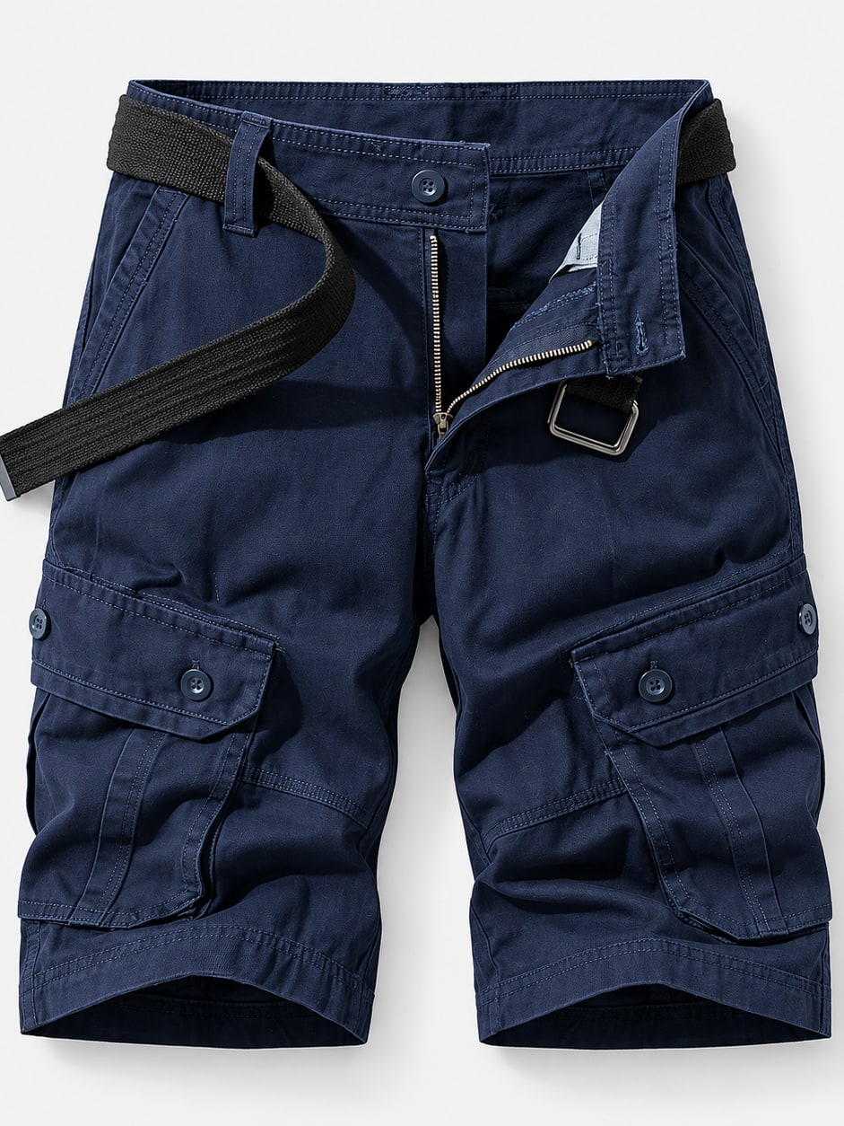 Cotton Utility Cargo Shorts
