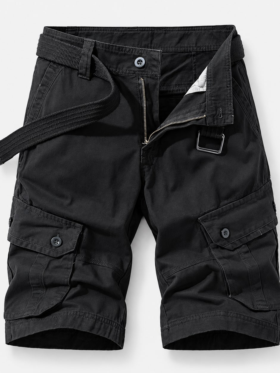 Cotton Utility Cargo Shorts