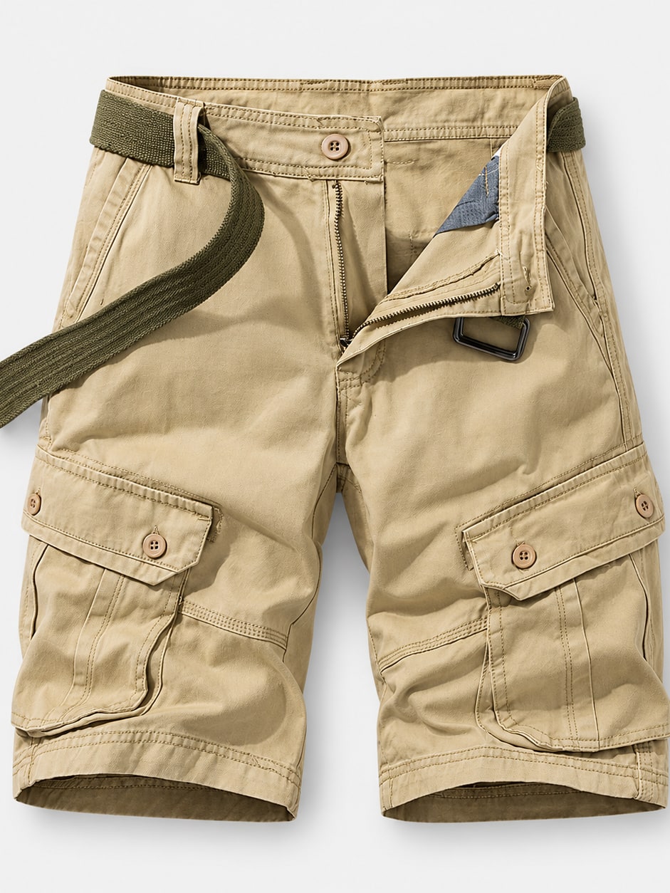 Cotton Utility Cargo Shorts