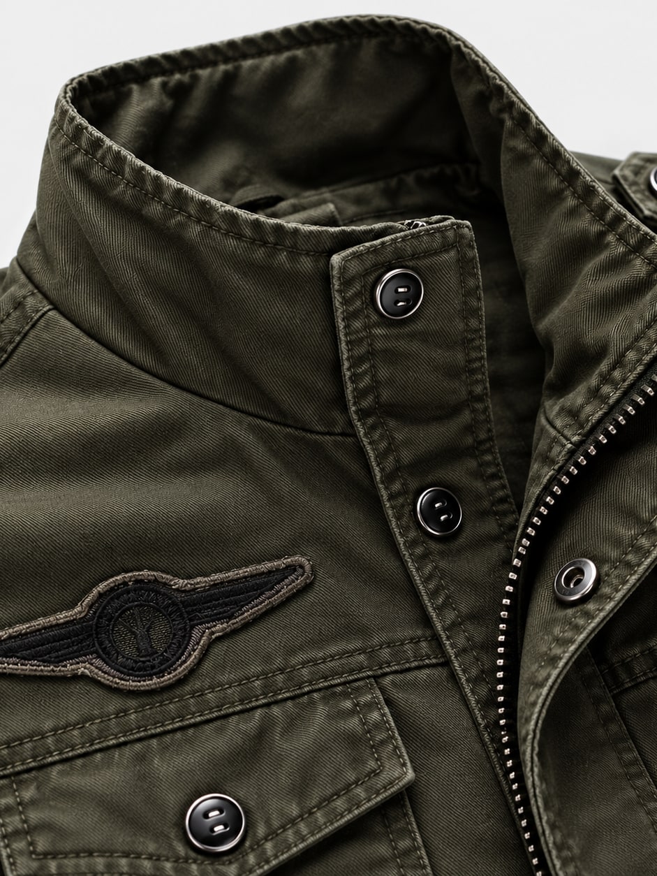 Cotton Military Utility Jacket