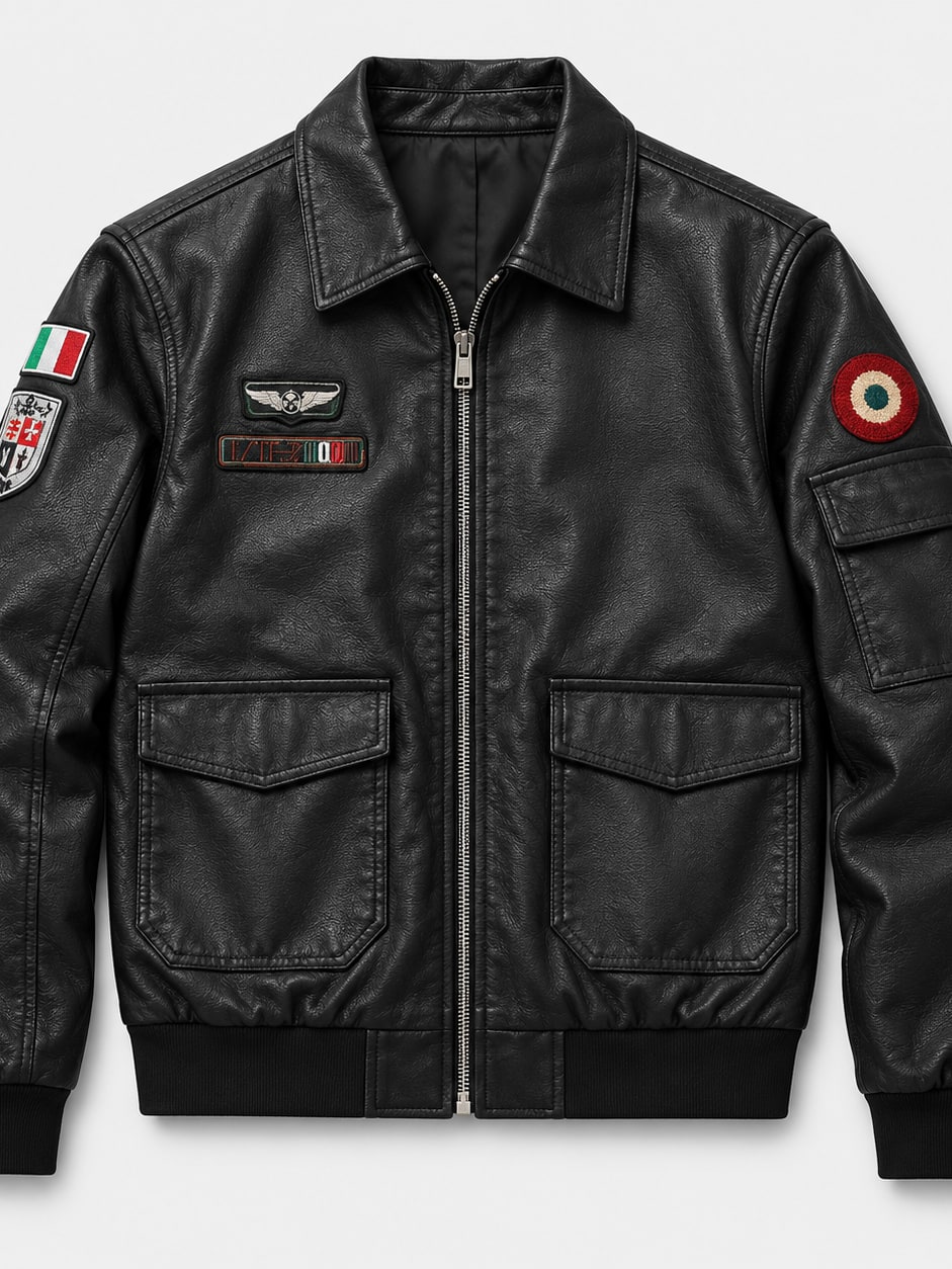 Embroidered Military Pilot Jacket
