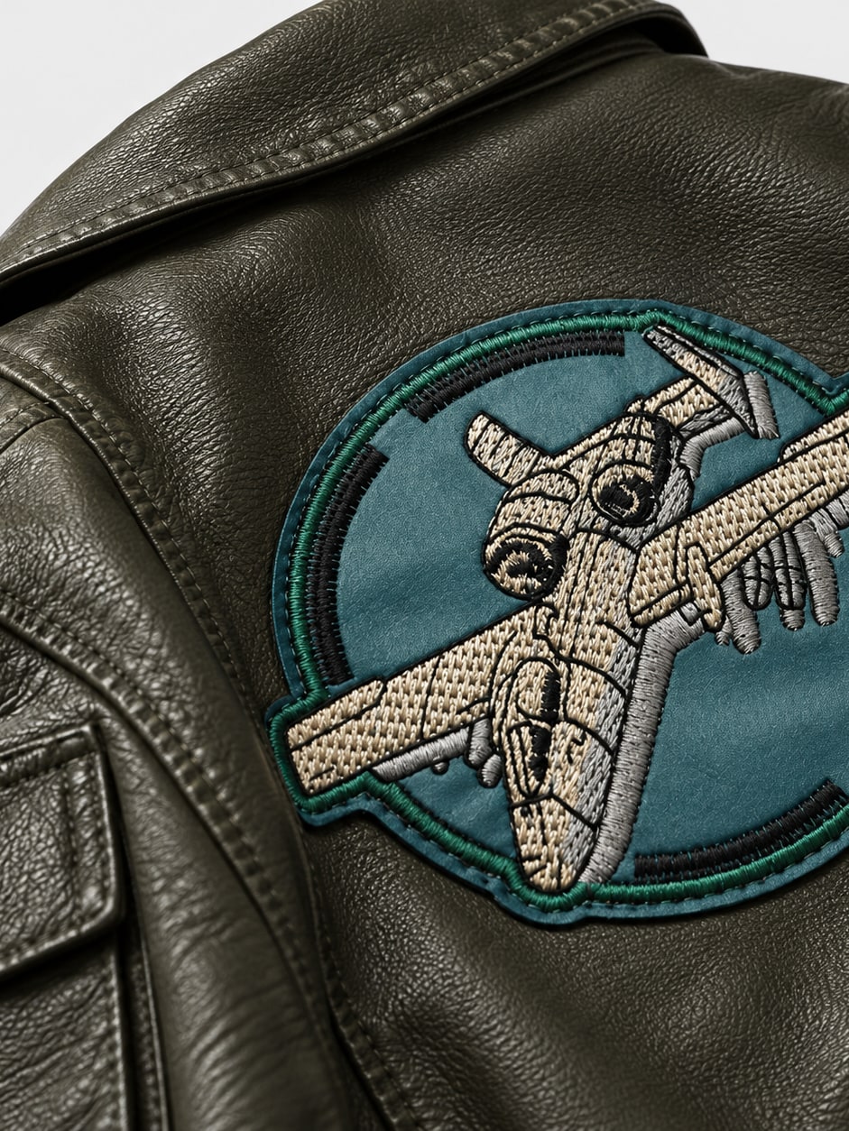 Embroidered Military Pilot Jacket
