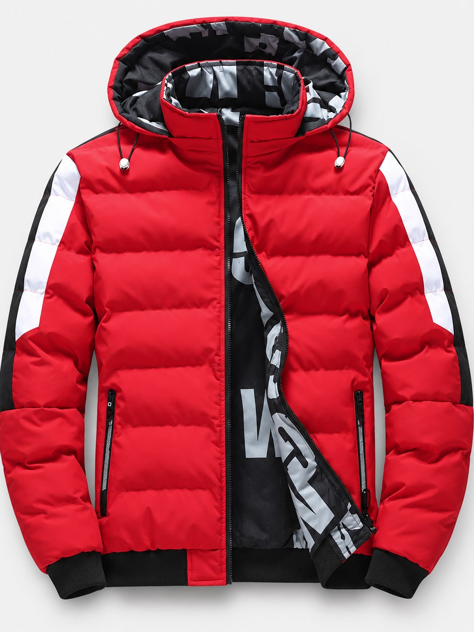 Puffer Parka With Removable Hood