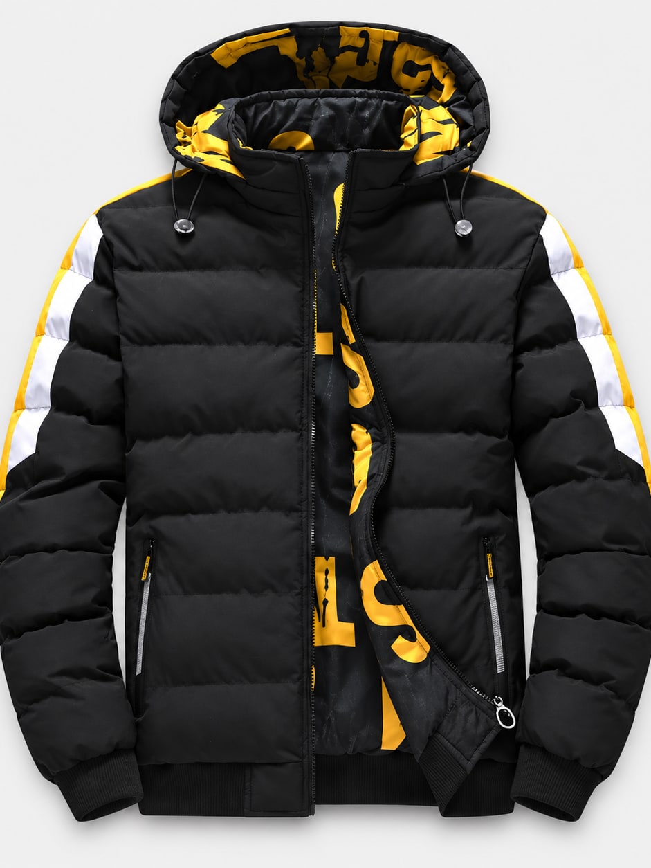 Puffer Parka With Removable Hood