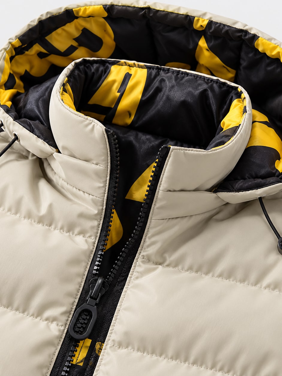 Puffer Parka With Removable Hood