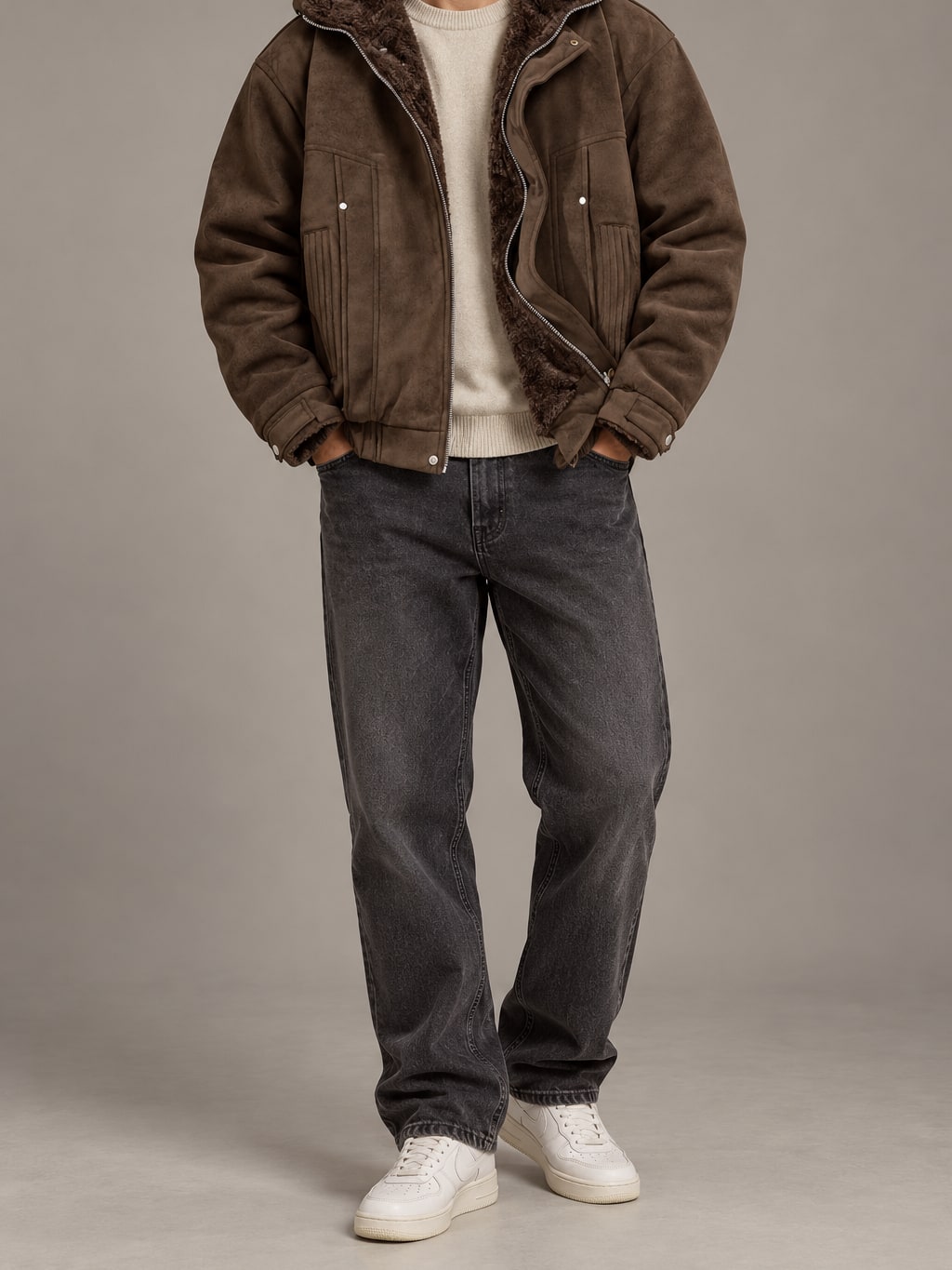 Fleece Lined Hooded Jacket