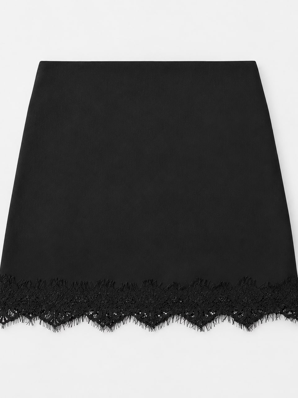 Lace Trim Mini Skirt