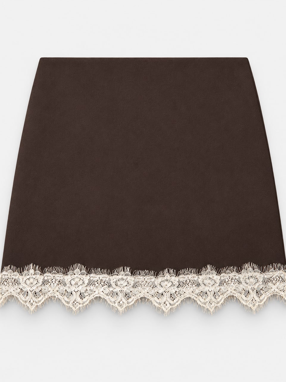 Lace Trim Mini Skirt