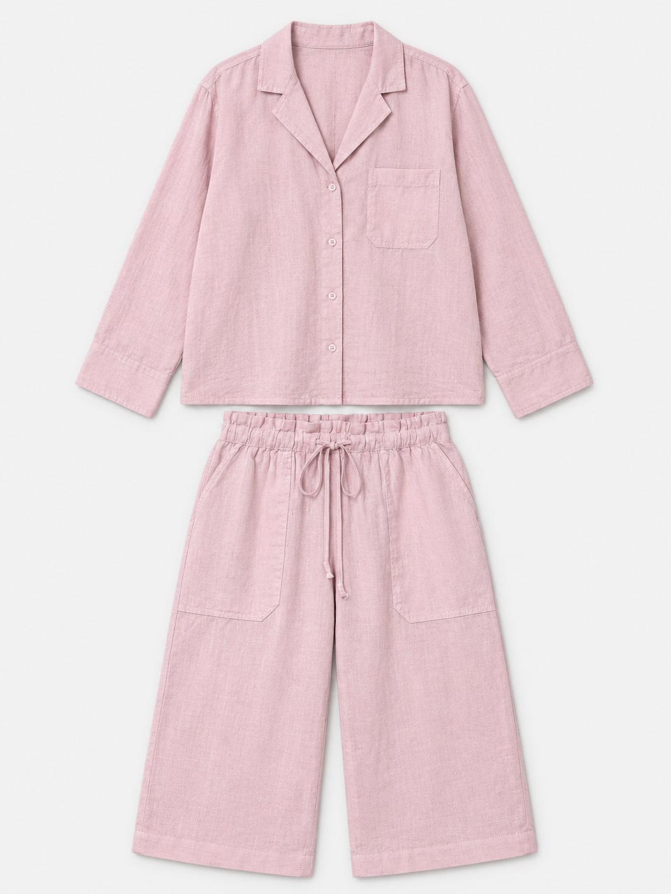 Linen Shirt And Trousers Set