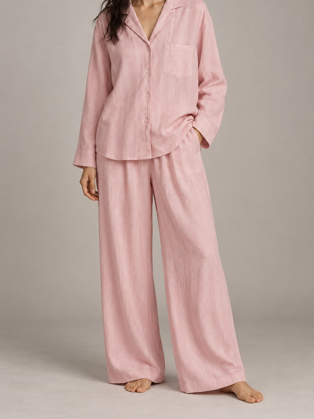 Linen Shirt And Trousers Set