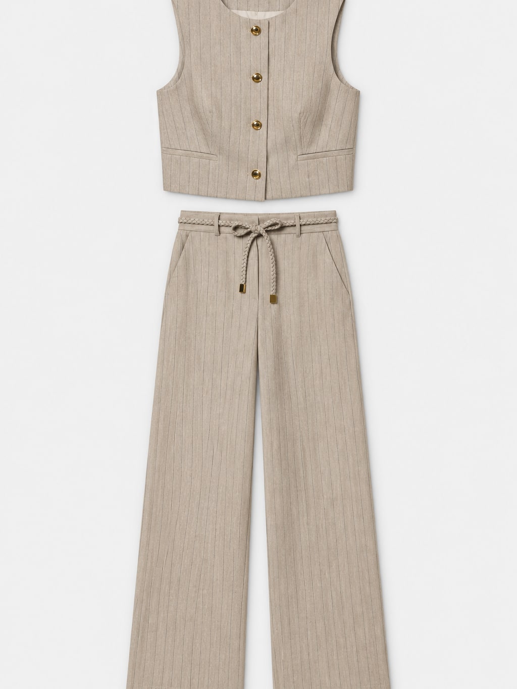 Pinstripe Vest and Trousers Set