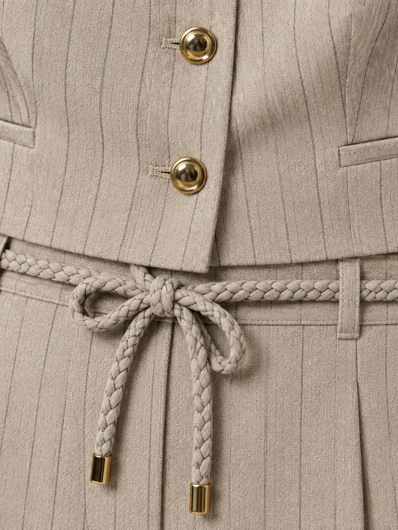 Pinstripe Vest and Trousers Set