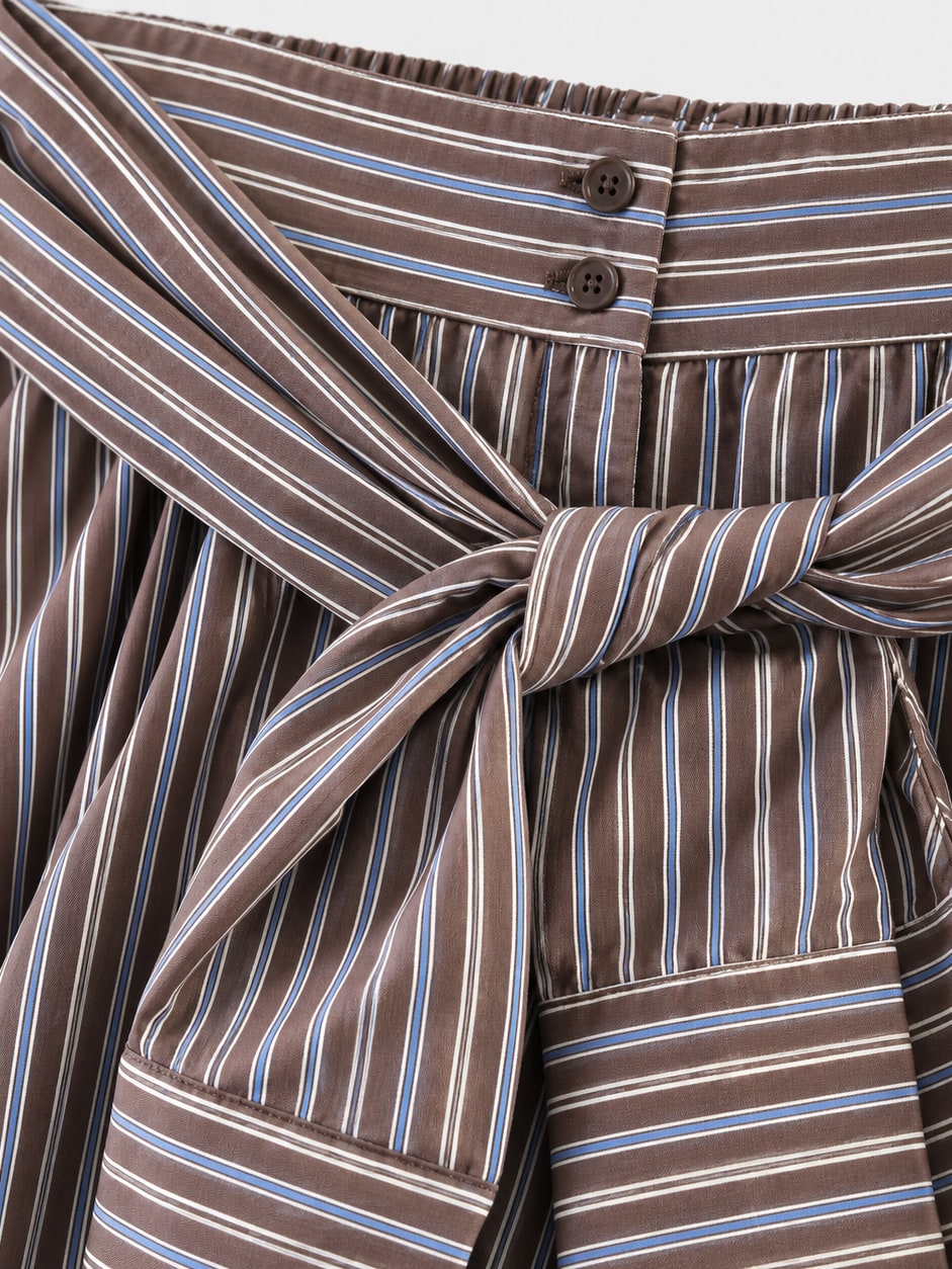 Striped Tied Waist Shorts