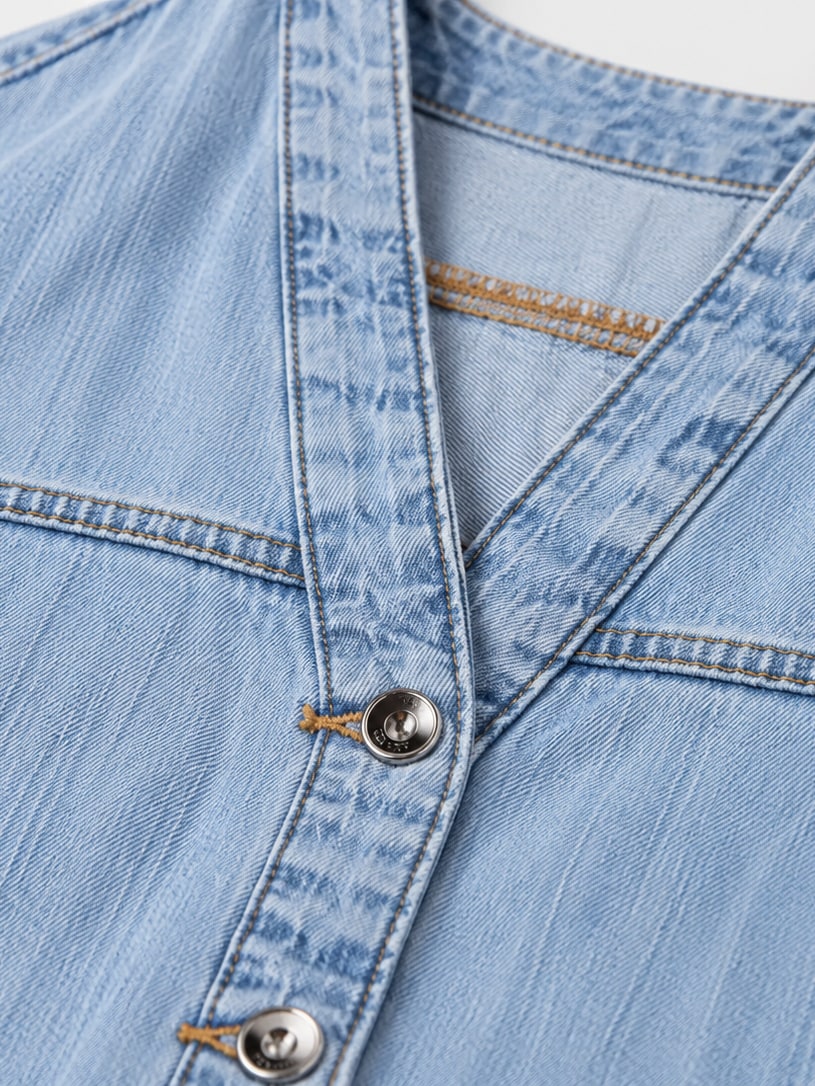 Denim Shirt And Trousers Set