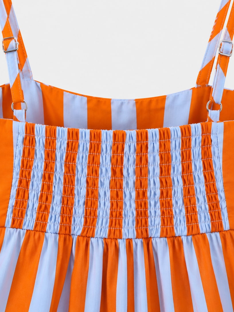 Striped Bow Camisole Dress