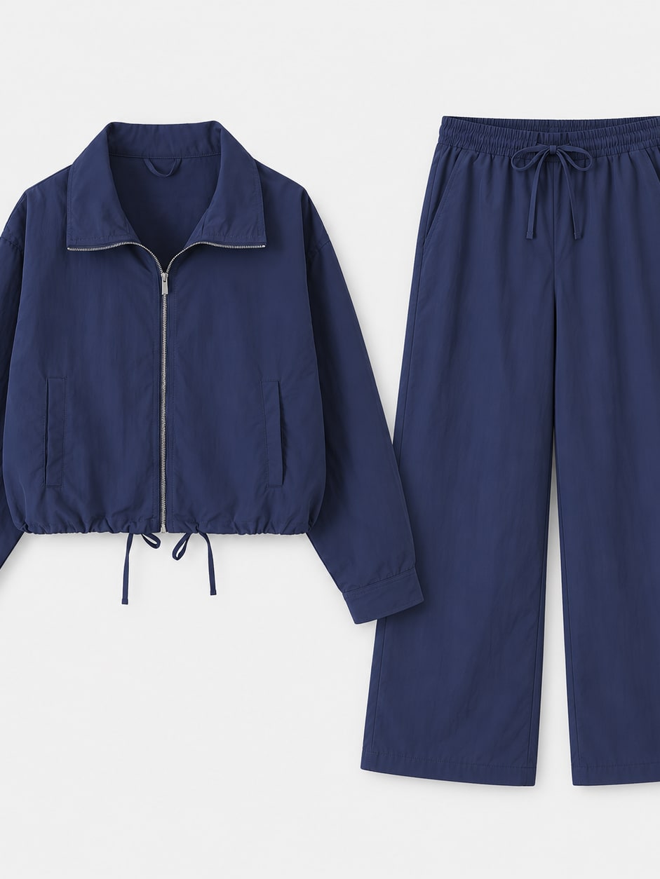 Zip-Up Track Jacket And Trousers Set