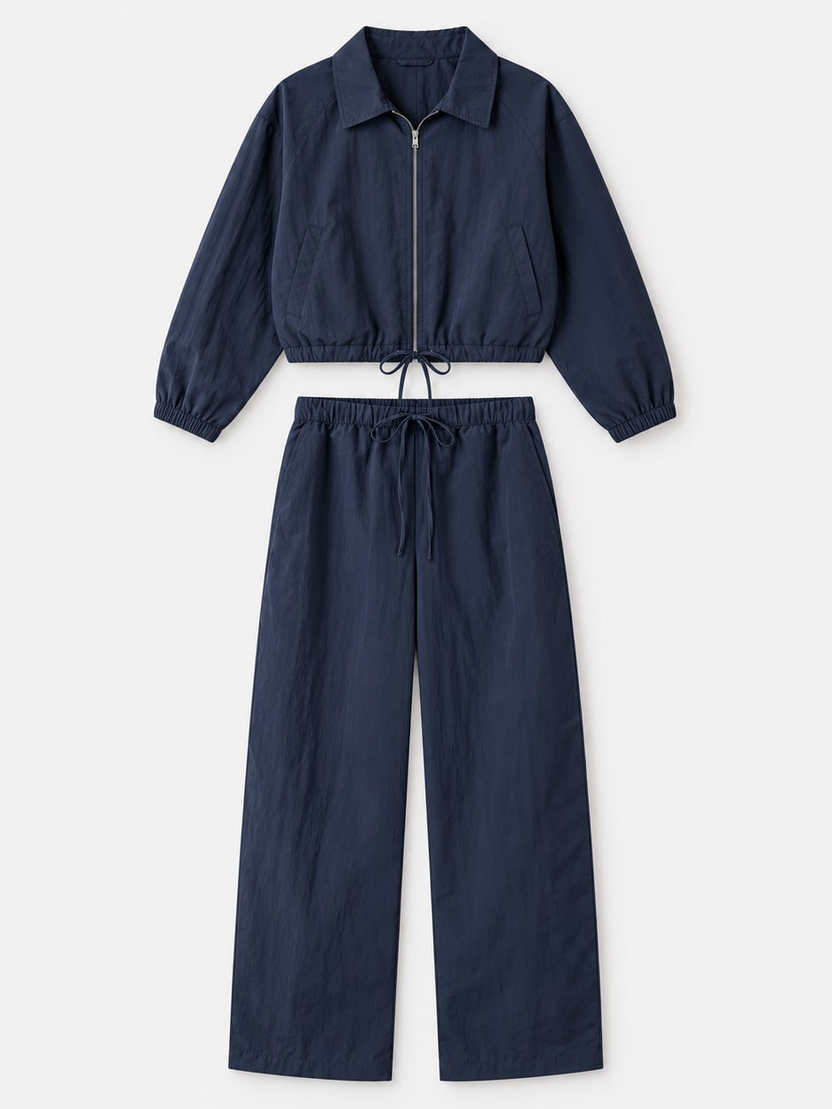 Zip-Up Track Jacket And Trousers Set