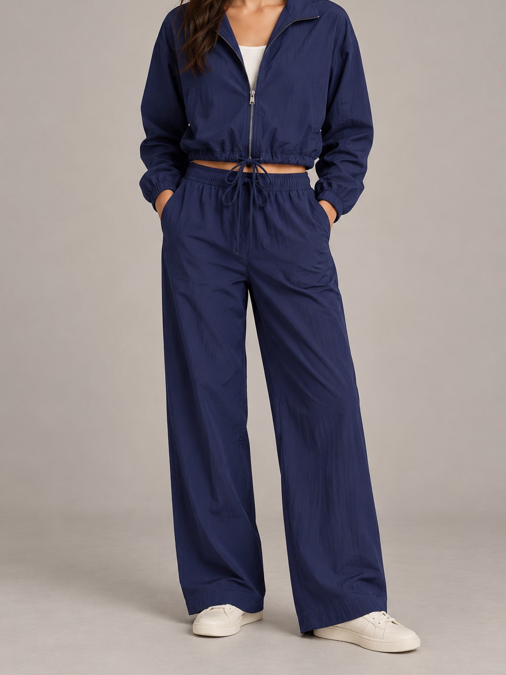 Zip-Up Track Jacket And Trousers Set