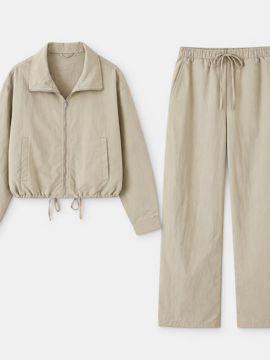 Zip-Up Track Jacket And Trousers Set