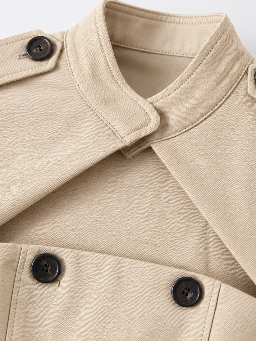 Trench Cutout Mini Dress