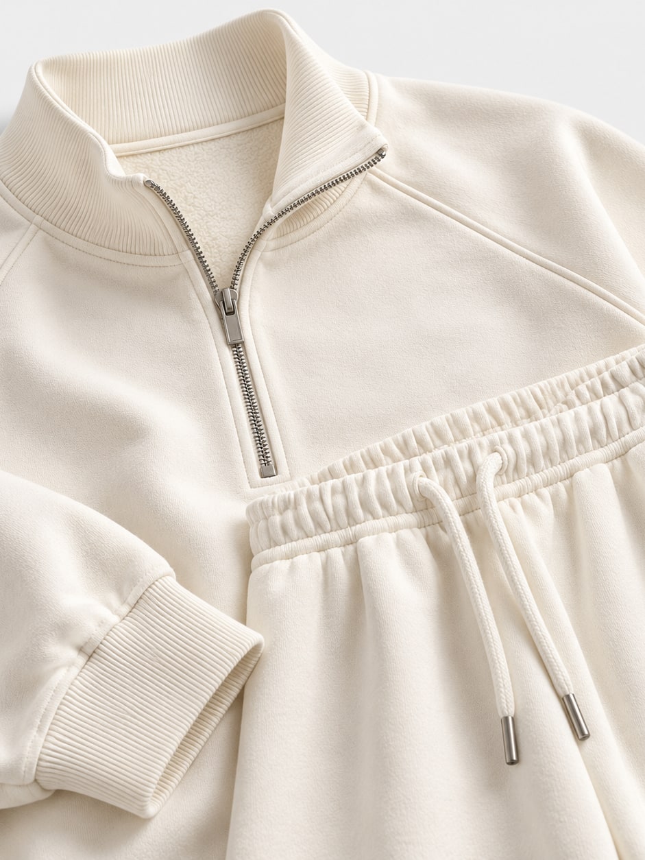 Letter Printed Sweatshirt Set