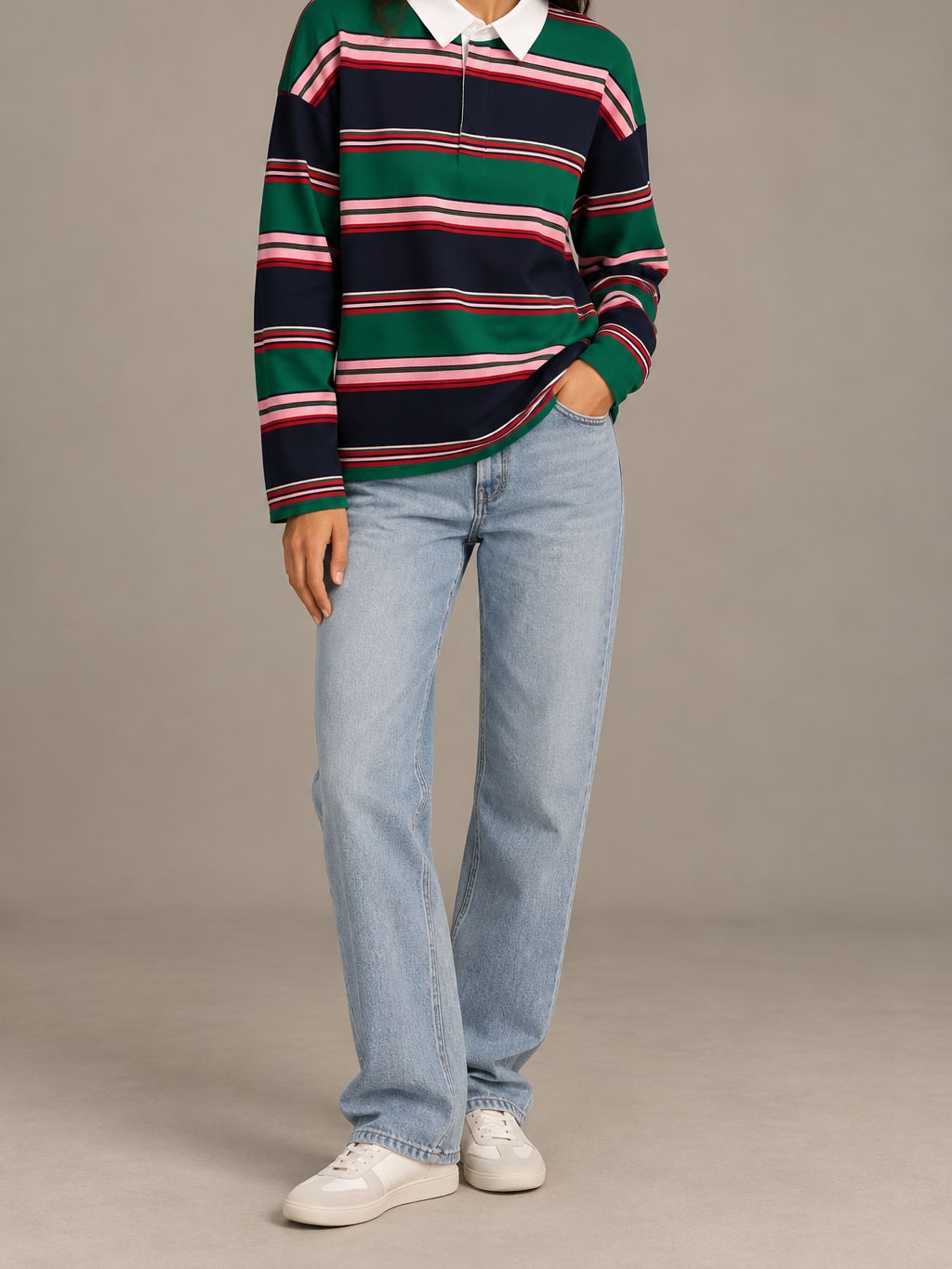 Striped Cotton Rugby Shirt