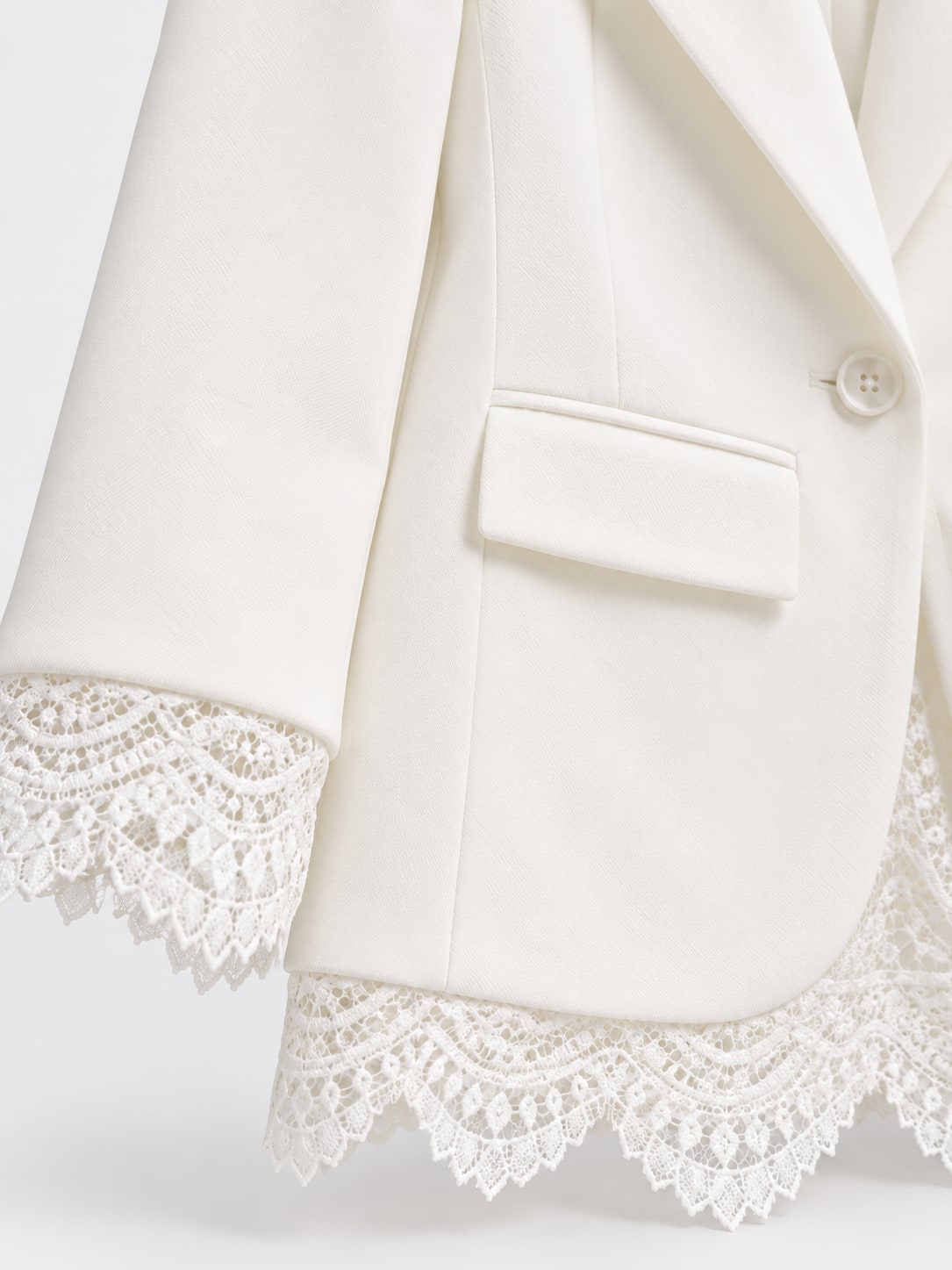Lace Trim Blazer