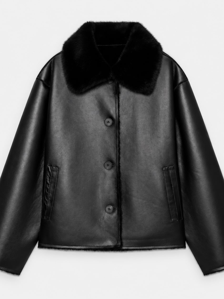 Reversible Faux Fur Jacket