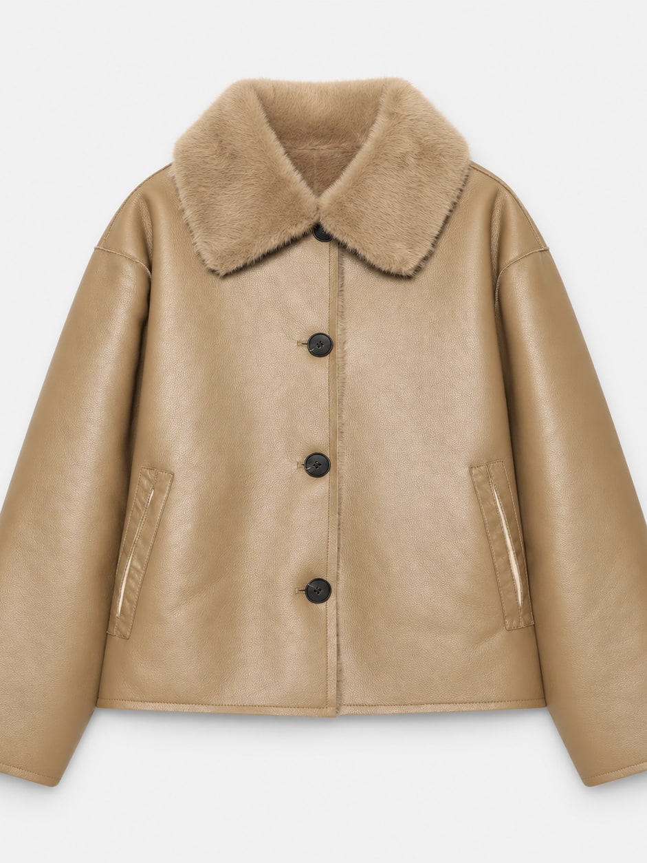 Reversible Faux Fur Jacket