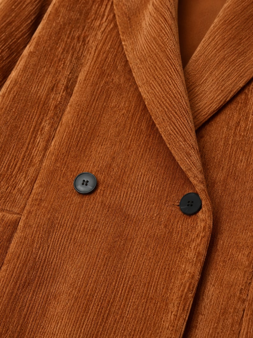 Corduroy Double Breasted Blazer